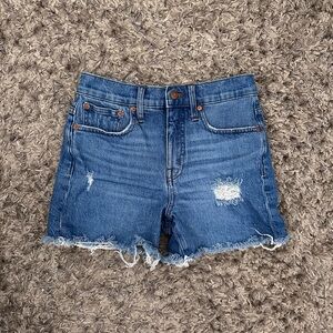 Madewell high-rise denim shorts